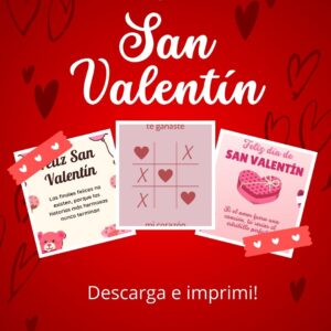 Tarjetas de San Valentín para imprimir