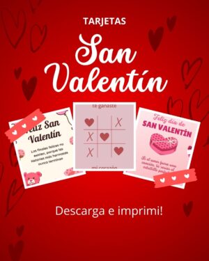 Tarjetas de San Valentín para imprimir
