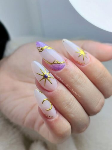 uñas 15 años rapunzel