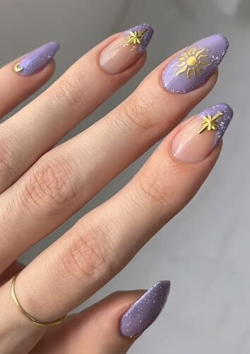 uñas 15 años rapunzel