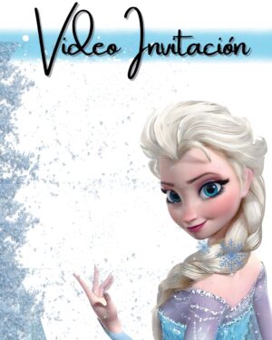 video invitacion de frozen personalizada