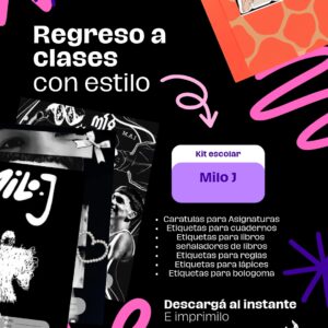 Pack de imprimibles escolares milo j