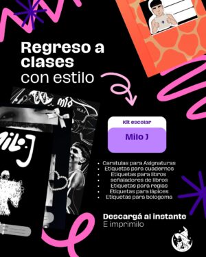 Pack de imprimibles escolares milo j