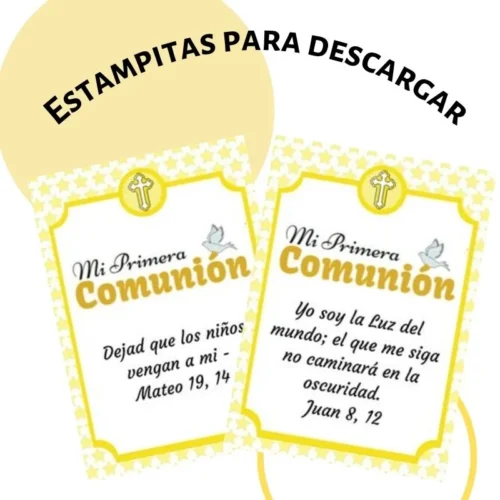 estampitas para comunion gratis