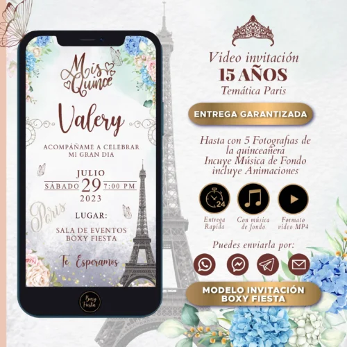 video invitacion 15 años