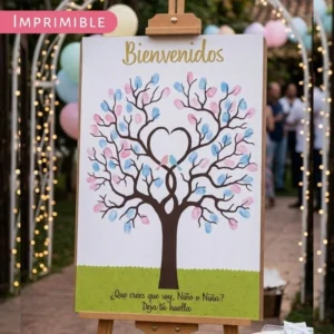 cartel imprimible revelacion de genero