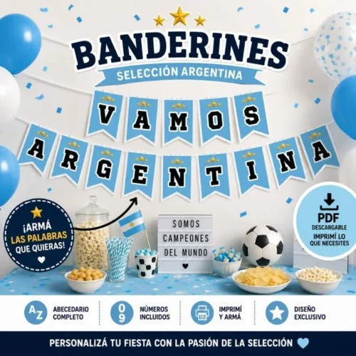 banderines descargables de argentina