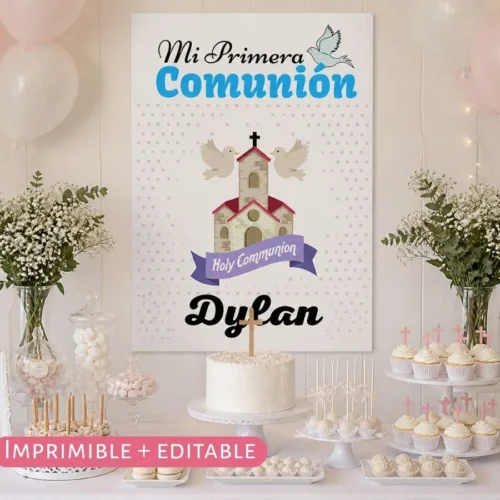 cartel imprimible comunion