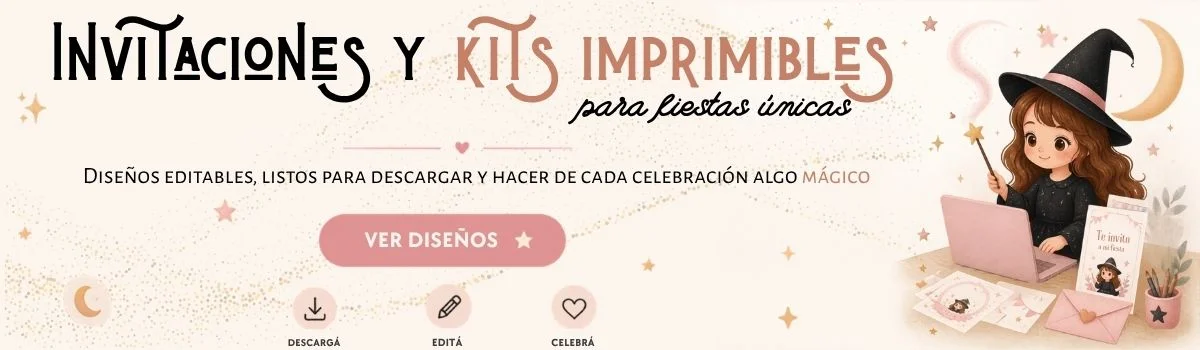 invitaciones y kits decargables