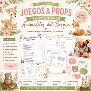 kit de juegos para baby shower