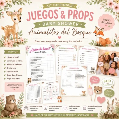 kit de juegos para baby shower