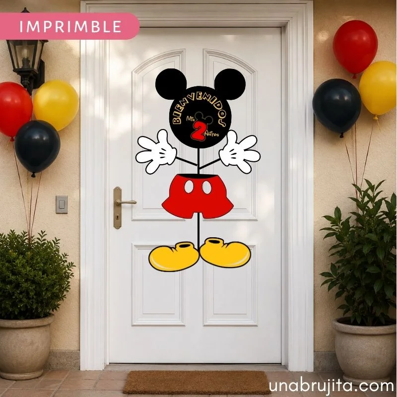 cartel imprimible de mickey