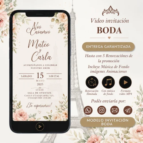 invitacion interactiva para boda