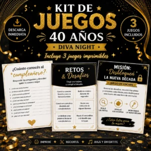 juegos imprimibles para 40 años